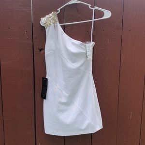 BeBe white mini dress